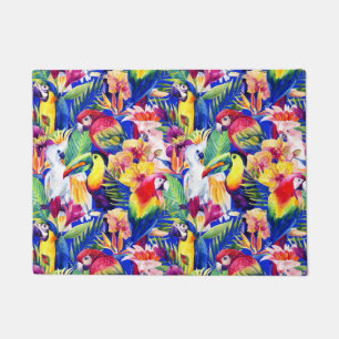 Paillasson Perroquets d'aquarelle