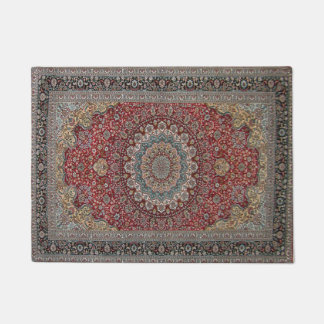 Paillasson Persan antique de Tabriz