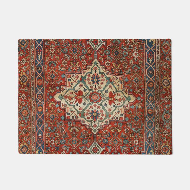 Paillasson Persia Bijar Royal Red Blue Green  (Devant)