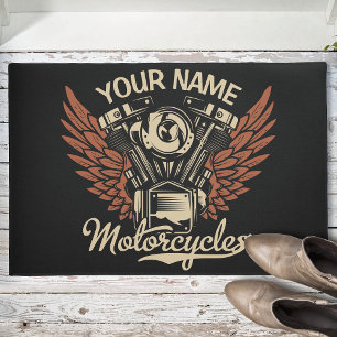 Paillasson  Personalize Biker Motorcycles Motor Wings Garage