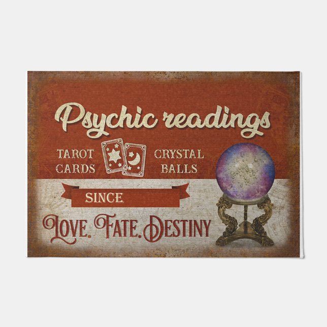 Paillasson Personalized Doormat - Psychic Readings tarot (Devant)