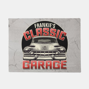 Paillasson PERSONALIZED NAME Classic Car Garage Custom Shop