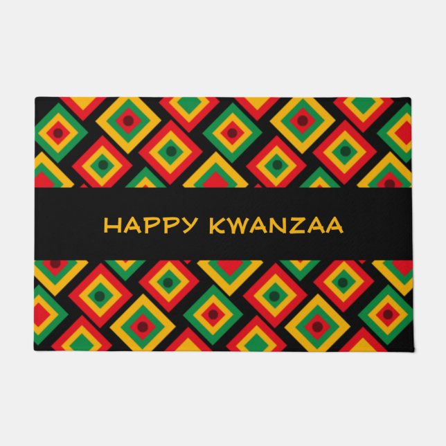 Paillasson Personnalisé HAPPY KWANZAA (Devant)