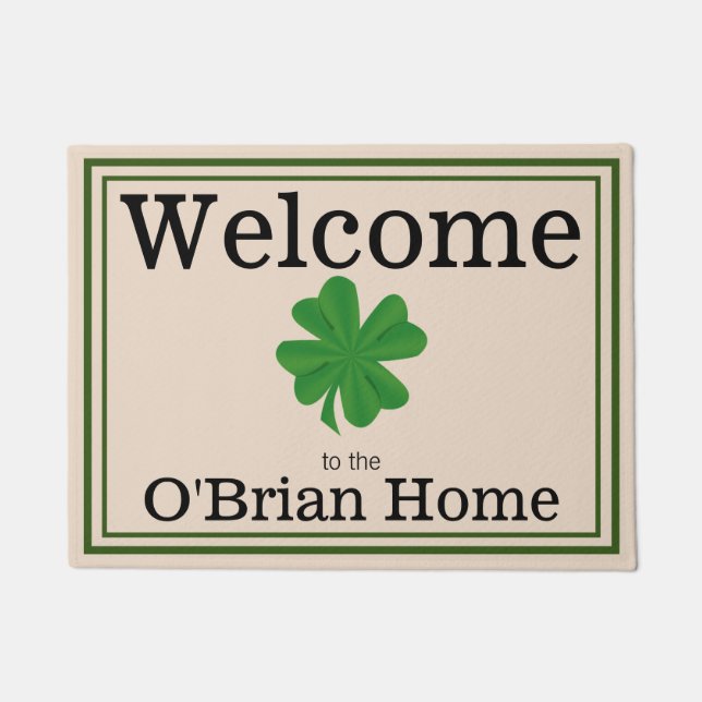 Paillasson Personnalité de la famille irlandaise Grand accuei (Devant)