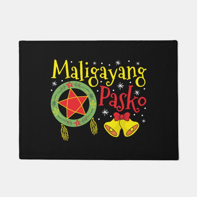 Paillasson Philippines Noël philippin Maligayang Pasko (Devant)