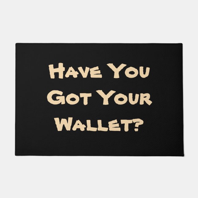 Paillasson phrase de rappel léger amusant original (Devant)