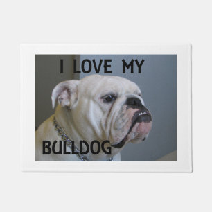 Paillasson PIC blanche de l'amour W de bouledogue