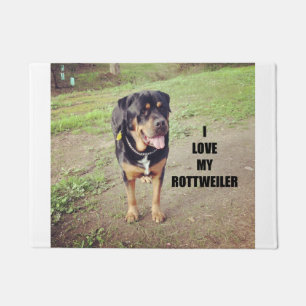 Paillasson PIC de l'amour W de rottweiler bronzage