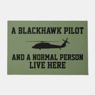 Paillasson Pilote Blackhawk et personne normale