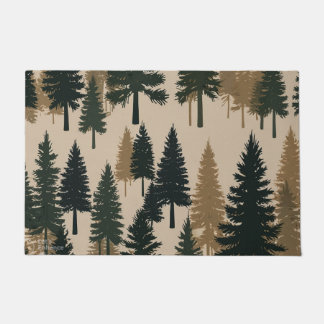 Paillasson Pine Forest Welcome Mat - A Cozy Winter Greeting