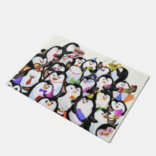 Paillasson Pingouin Doormat Happy Penguins Party
