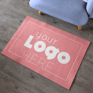 Paillasson Pink Business Welcome Mat Entreprise Logo Doormat