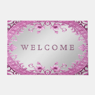 Paillasson Pink Décor Floral Doormat