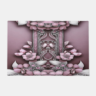 Paillasson Pink Floral Doormat