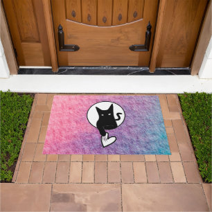 Paillasson Pink Halloween mat par le poète Adiela Akoo