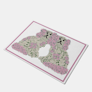 Paillasson Pink Magnolia Staffordshire Chiens Art Rose Imprim