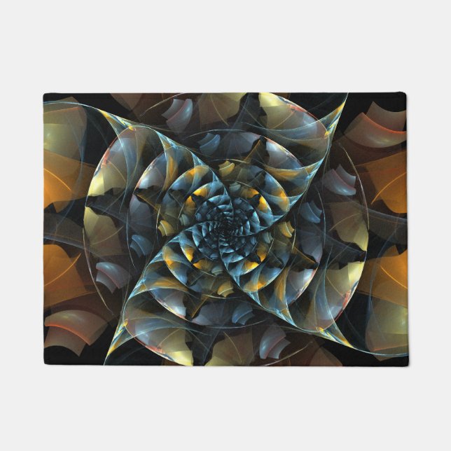 Paillasson Pinwheel Art Abstrait (Devant)