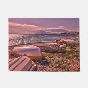 Paillasson Plage abandonnée des bateaux d'aviron   L'Olla,