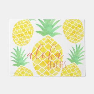 Paillasson Plages d'Aloha à l'ananas Tropical