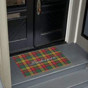 Paillasson Plaid de tartan écossais de Buchanan de clan de