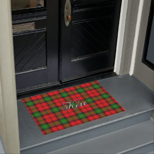 Paillasson Plaid de tartan écossais de Kerr de clan de vue