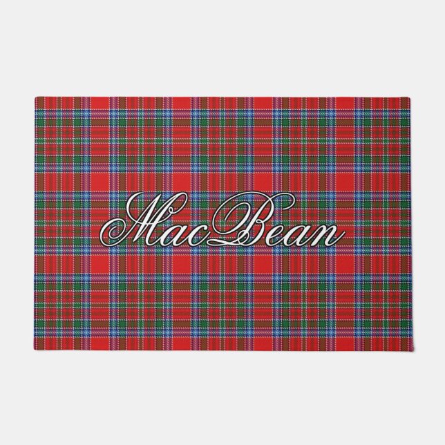 Paillasson Plaid de tartan écossais de MacBean MacBain de (Devant)