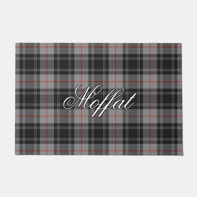 Paillasson Plaid de tartan écossais de Moffat de clan de vue (Devant)