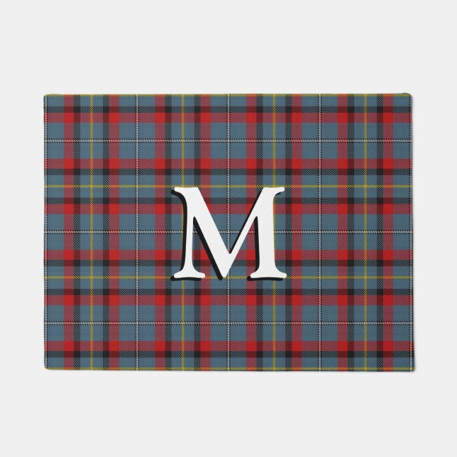 Paillasson Plaid de tartan irlandais de MacNamara de clan (Devant)