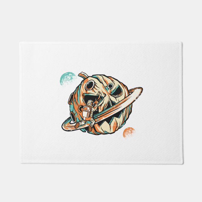 Paillasson Planète d'Halloween (Devant)