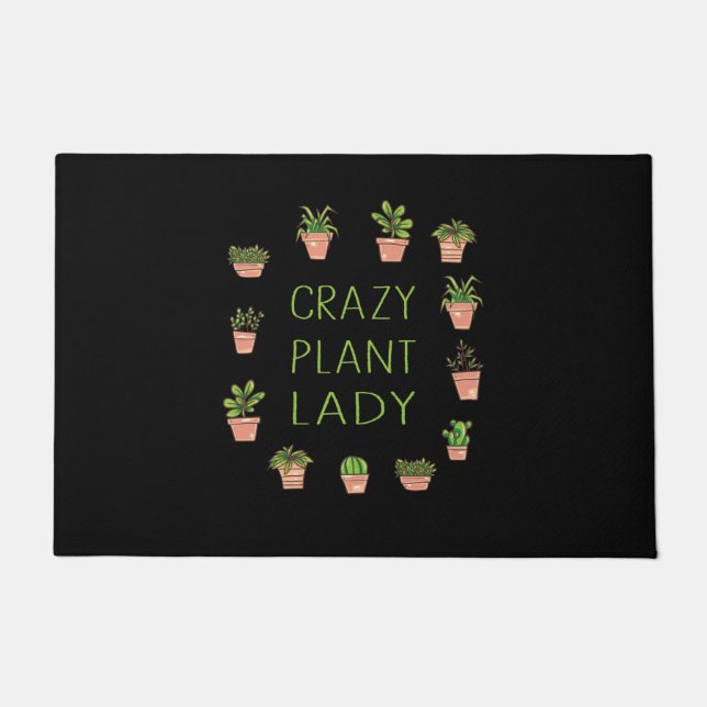 Paillasson Plants - Crazy Plant Lady (Devant)