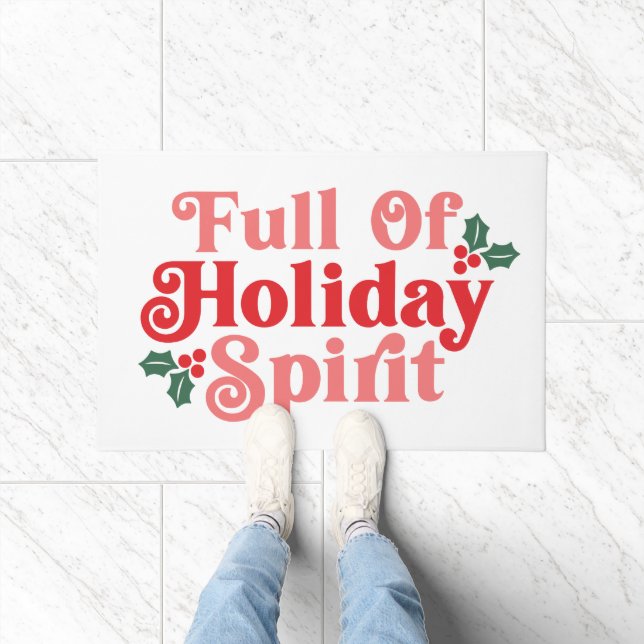 Paillasson Plein d'esprit de vacances - Typographie festive (Intérieur)