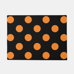 Paillasson Pointe Polka noir d'Halloween