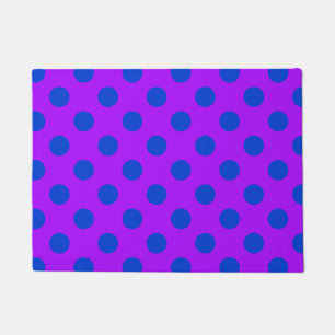 Paillasson Pois bleus sur violet