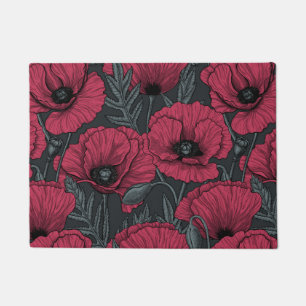 Paillasson Poppies à Viva Magenta