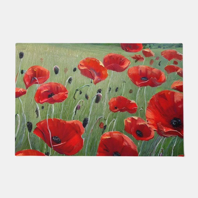 Paillasson Poppies rouges (Devant)