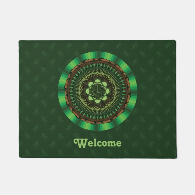 Paillasson Pormat de mandala de la Terre (Devant)