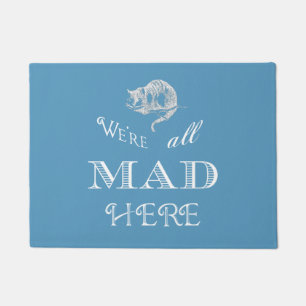 Paillasson Porte bleue Cheshire Cat Mad Alice