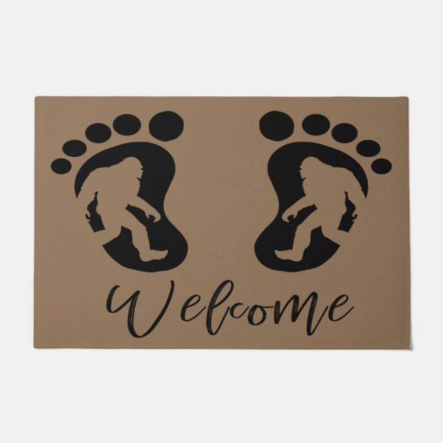 Paillasson Porte de bienvenue Bigfoot | Décor Bigfoot (Devant)