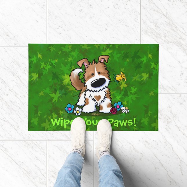 Paillasson Porte de chien mignonne d'aide de jardin (Intérieur)