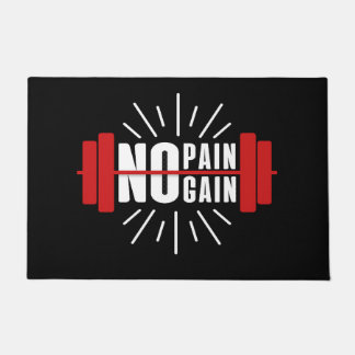 Paillasson Porte de gym Mat Pas de douleur Pas de gain
