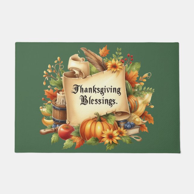 Paillasson Porte de la Bénédiction de Thanksgiving (Devant)