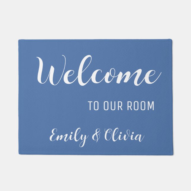 Paillasson Porte de la chambre du dortoir avec nom(s) (Devant)