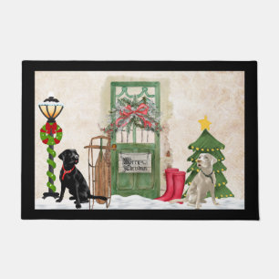 Paillasson Porte de Noël du Labrador Retriever