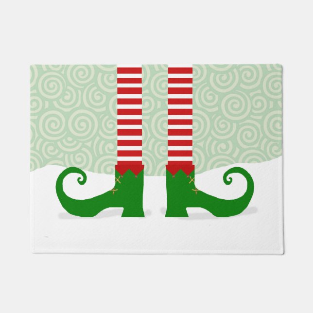 Paillasson Porte de Noël Elf Legs (Devant)