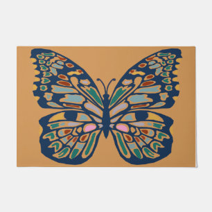 Paillasson Porte de papillon mignonne, Papillon Vintage