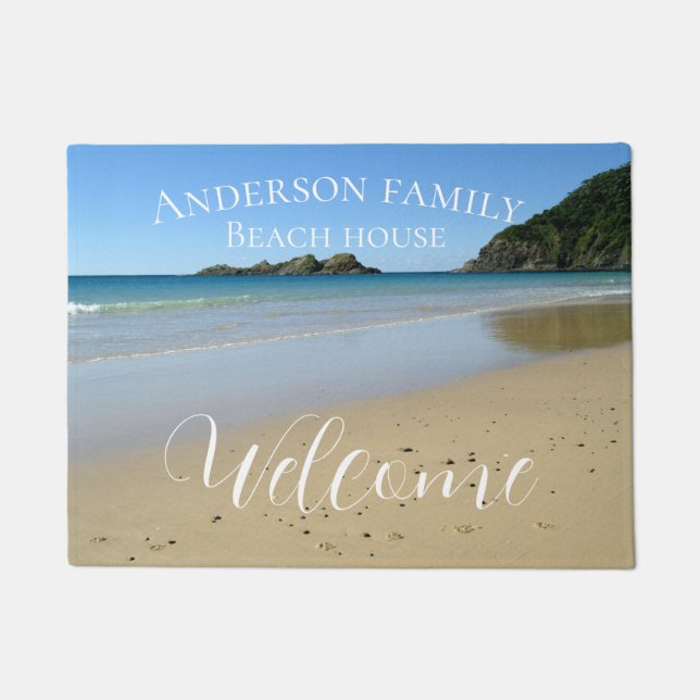Paillasson Porte de plage de Shore personnalisée (Devant)