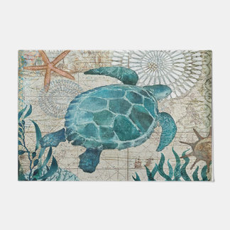 Paillasson Porte de tortue de mer, Porte côtière, Maison de p