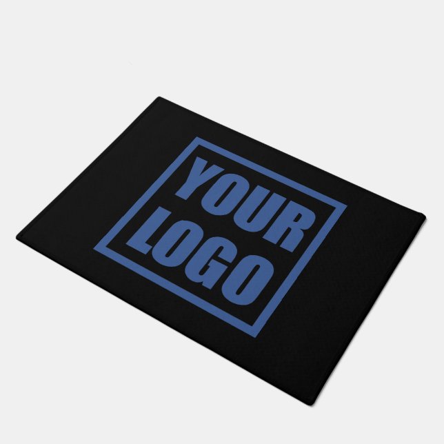 Paillasson Porte d'entrée du logo de l'entreprise (Incliné)