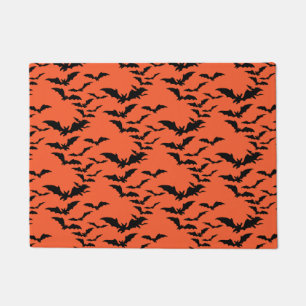 Paillasson Porte d'Halloween chauves-souris