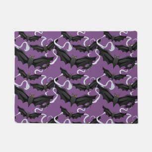 Paillasson Porte d'Halloween chauves-souris